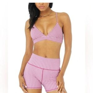 ISO!! ALO YOGA GINGHAM SET